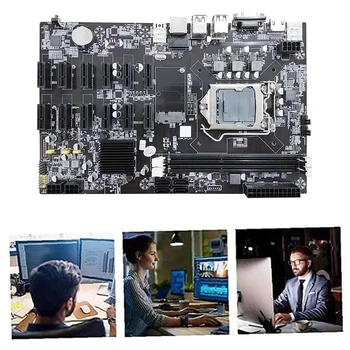 AU42 -B75 ETH Ťažba Doske 12 PCIE+G6XX CPU+SATA Kábel+Switch Kábel+Termálnej pasty LGA1155 B75 BTC Baník Doska