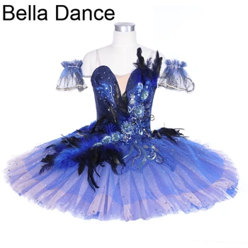 bluebird palacinka tutu dospelých profesionálne balet tutu kostým ženy modrá šípková ruženka tanec tutu šaty BT9240