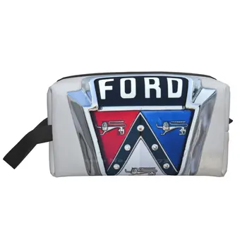 Ford Grafické Tričko 2 Cestovať Storge Taška Digitálne Prenosné Zips Perá, Tašky Fomoco Starý Biely Chróm Kovový Kovový Znak Loga Kapoty