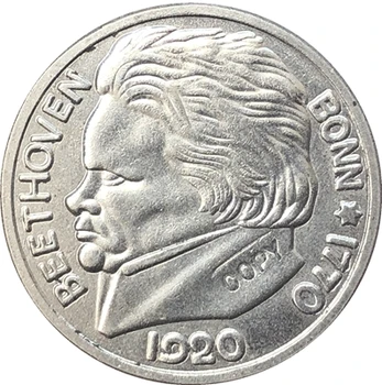 Nemecký 1920 50 Pfennig mince kópiu 25.7 mm