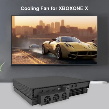 Prenosné Ovládanie Teploty USB Chladiaci Ventilátor pre Xbox One X Herné Konzoly Radič Externé 3 Ventilátory Ventilador Smart Cooler