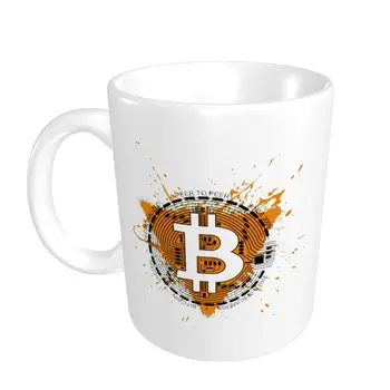 Promo Zábavné Grafické Bitcoin BTC A Šifrovacích Dizajn Bitcoin Vtipné Hrnčeky bitcoin POHÁRE Tlač pivo hrnčeky