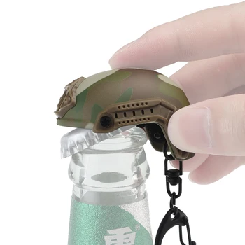Taktické Rýchlo Prilba Model Keychain Krúžok Mini Prenosné Fľaše, Otvárač Keychain Batoh Kúzlo Vojenské Ventilátor Príslušenstvo Darček